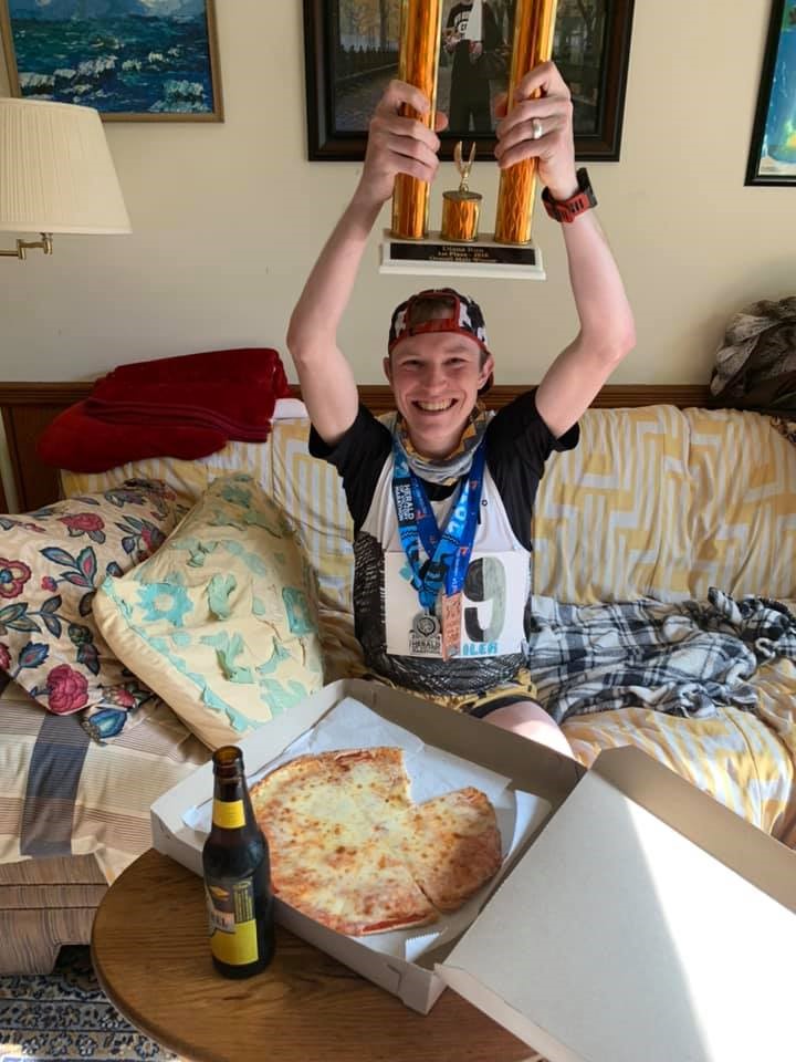 pizza and medals